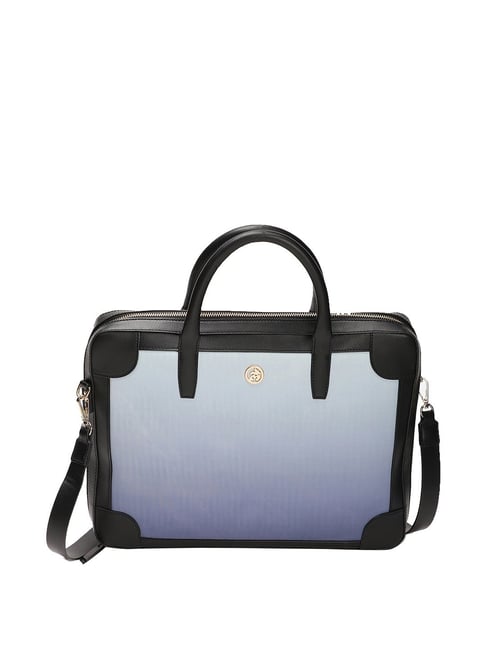Buy Label Ritu Kumar Blue Solid Medium Laptop Sleeve Online At
