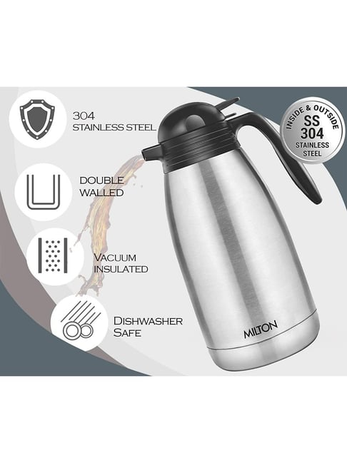 Buy Milton Silver Thermosteel Carafe Flask (2 L) at Best Price