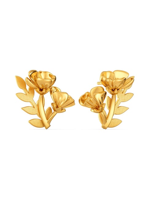 Golden Daisy  elegant crystal flower design earrings for women MOE00   wwwsoosicoin