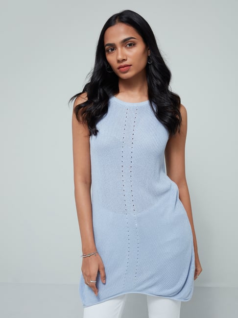 dusty blue western dress Dusty Blue Lace Fit and Flare