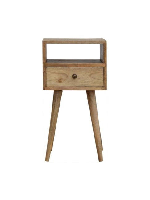 Artisan Furniture Textured Oakish Brown Small Bedside Table
