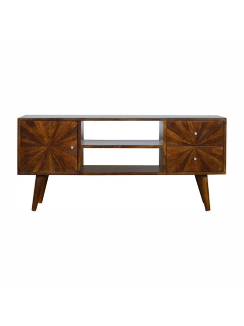 Artisan Furniture Brown Chestnut Sunrise Entertainment Unit-Artisan Furniture-HomeFurnishing-TATA CLIQ