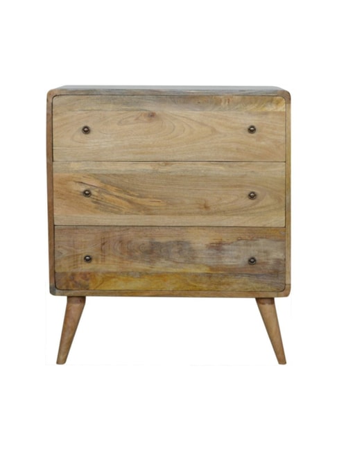 Artisan Furniture Brown Curved Oak-ish Chest