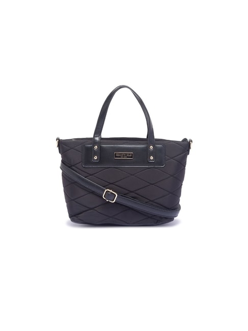 Kenneth Cole Black Quilted Medium Tote Handbag Price in India