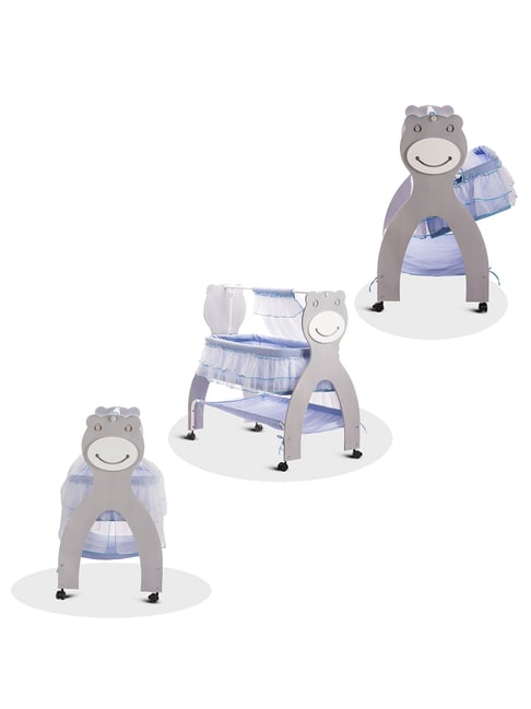 Kiddery Grey Baby Cradle-Kiddery-HomeFurnishing-TATA CLIQ