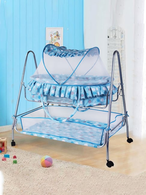 Buy Kiddery Blue Value Baby Bassinet (Age 0-8 Months) at Best