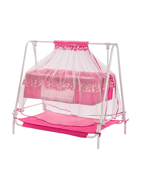 Buy Kiddery Pink Baby Cradle (Age 0-12 Months) at Best Price