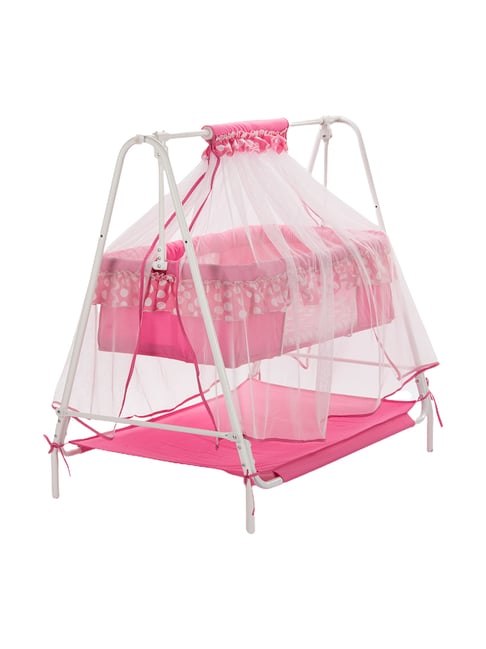 Buy Kiddery Pink Baby Cradle (Age 0-12 Months) at Best Price