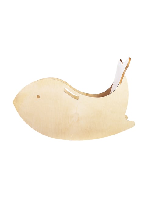 Kiddery Brown Montessori Inspired Whale Rocking Chair for Kids (Age 3-8 Years)-Kiddery-HomeFurnishing-TATA CLIQ