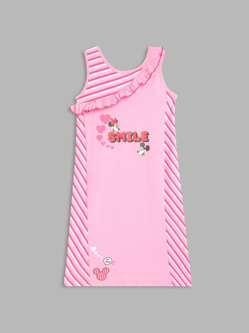 Blue Giraffe Kids Pink Striped Dress