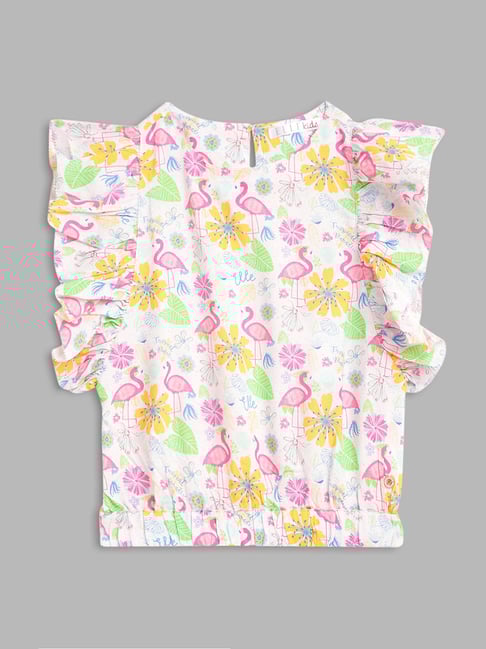 Elle Kids White Printed Top-picture-43
