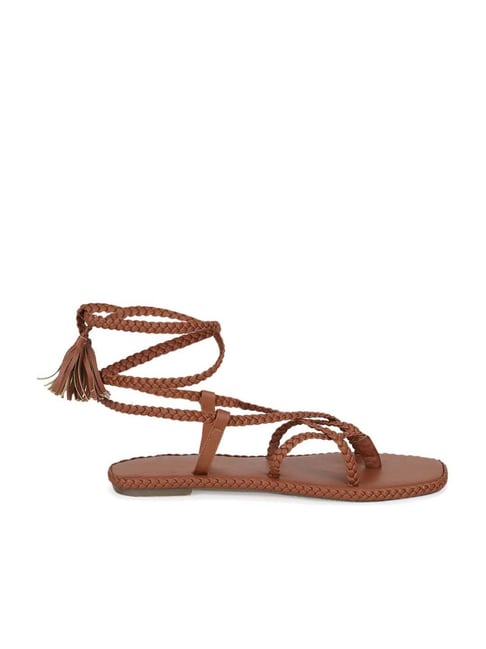 Ladies Flat Sandals- Brown | Konga Online Shopping