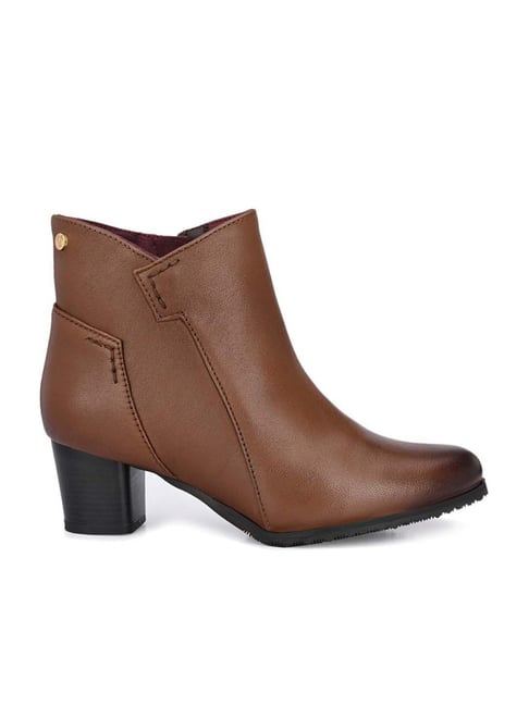 Delize Women's Tan Casual Booties-picture-27
