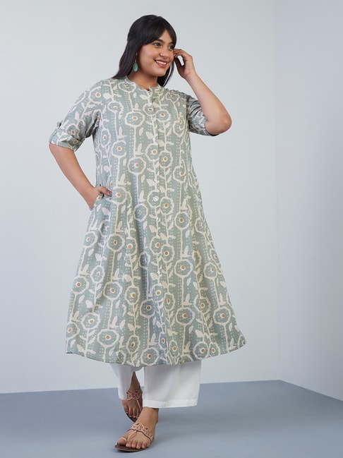Diza Curves by Westside Sage Printed A-Line Kurta Price in India