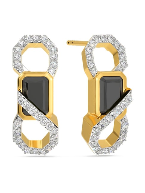 The Nova Heart Black Diamond Earrings Diamond Jewellery at Best Prices in  India  SarvadaJewelscom