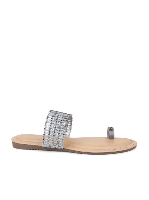 Inc.5 Women's Grey Toe Ring Sandals Price in India