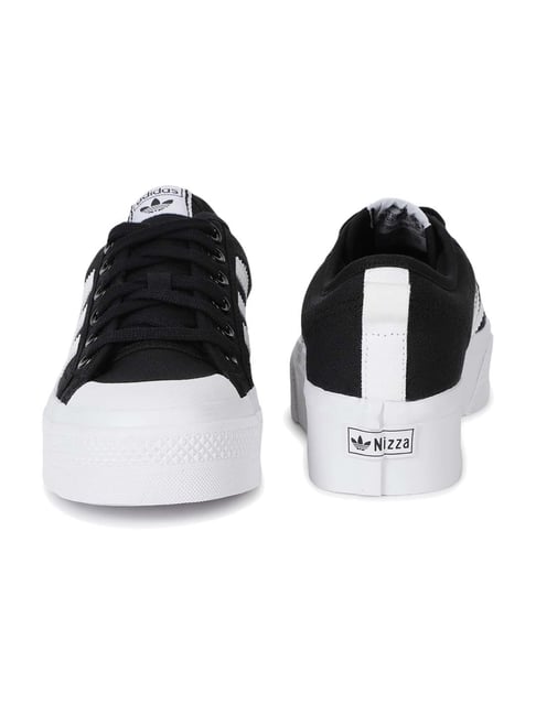 adidas gazelle silver green womens Shop Black Womens Nizza Platform Lace Up Sneakers  Shoebacca
