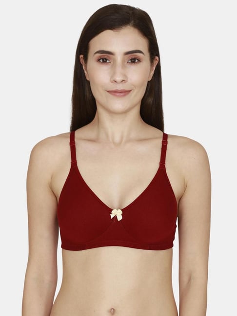 Buy Coucou by Zivame Coucou by Zivame Red Non-padded Bra at Redfynd