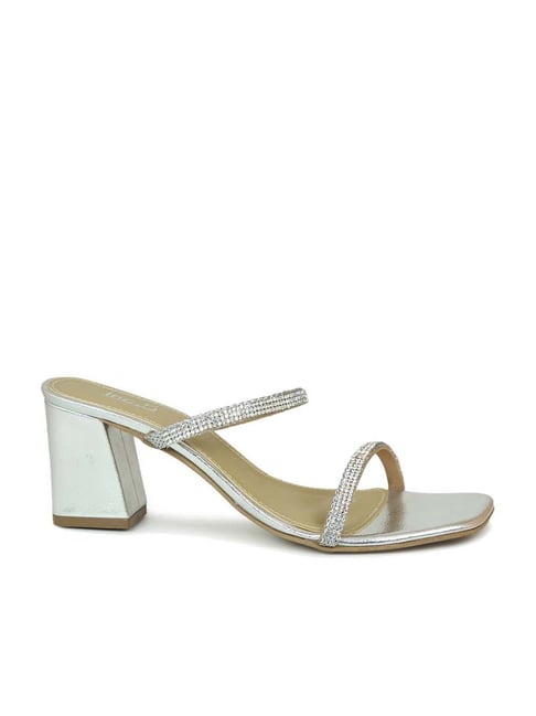 Inc.5 Women's Silver Ethnic Sandals Price in India