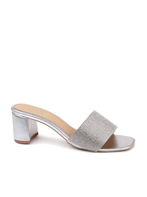 Inc.5 Women's Silver Ethnic Sandals Price in India