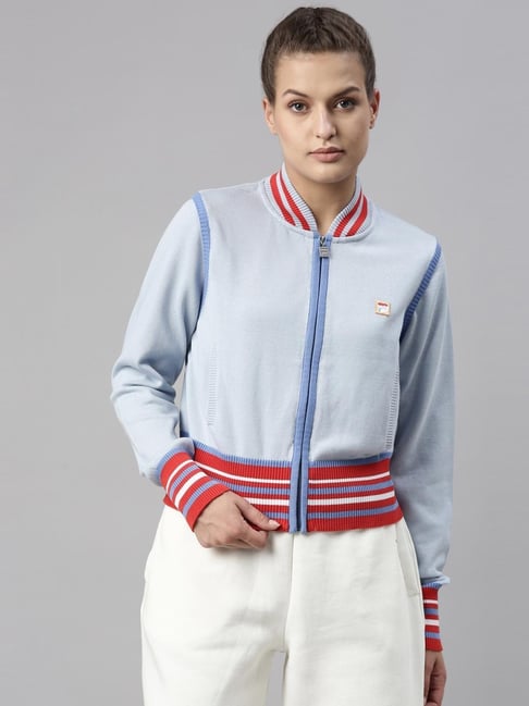 Fila striped jacket best sale