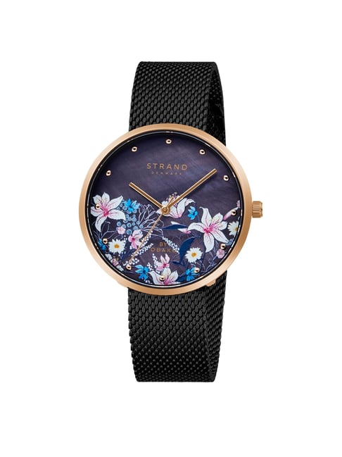 Buy STRAND BY OBAKU Flower Charcoal Quartz Blue MOP Round Dial Women's Watch  - S700LXBBMB-DF Online at Best Prices in India - JioMart.