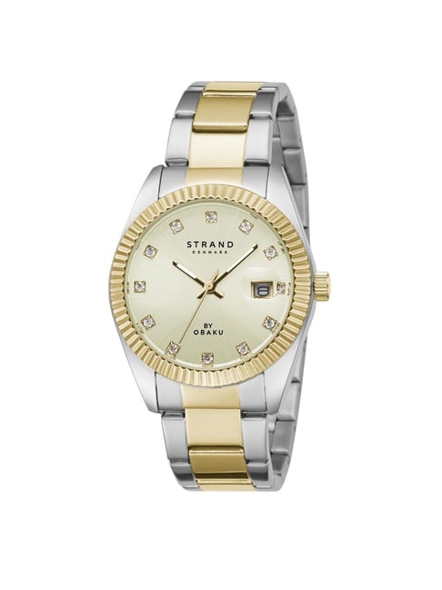 Buy STRAND by Obaku S721LDFGSF Delmore Mini Ochre Analog Watch for
