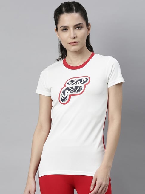 White fila shirt on sale womens