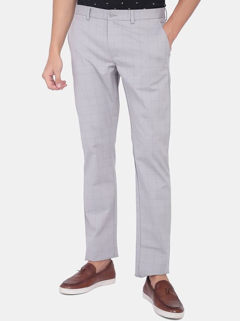 Buy JAINISH Cotton Formal Men Regular Fit Chinos TrousersLight Blue S at  Amazonin