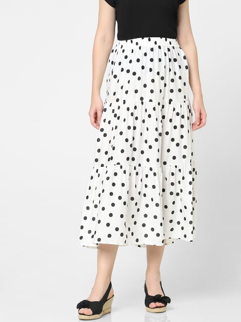 Vero Moda White Printed Skirt Price in India