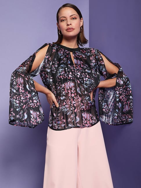 Vero Moda Black Printed Top - Marquee Collection