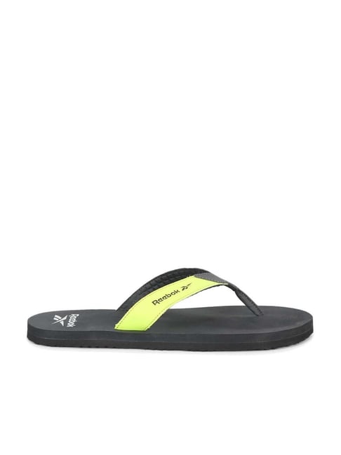 Reebok Men's REEBOK CORE FLIP Grey & Yellow Flip Flops