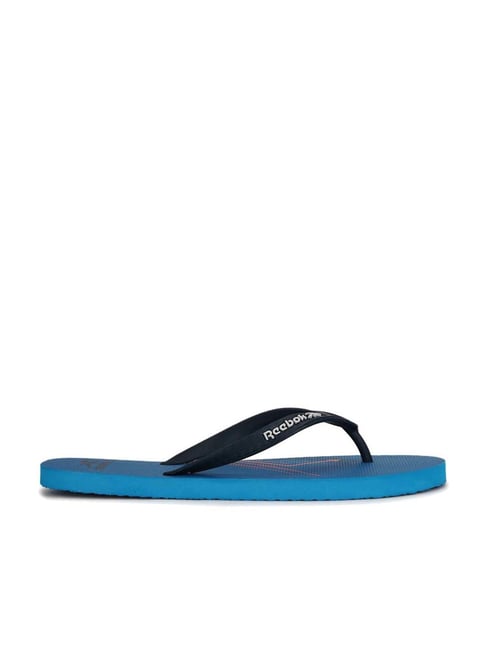 Reebok Men's Cady flip Black & Blue Flip Flops