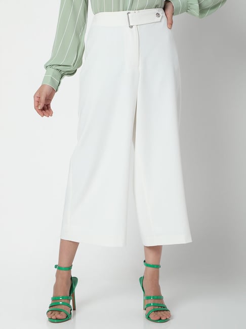 Vero Moda White Regular Fit Culottes