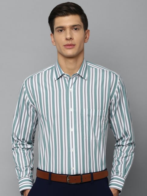 Buy Louis Philippe Men Regular fit Formal Shirt - Blue Online at