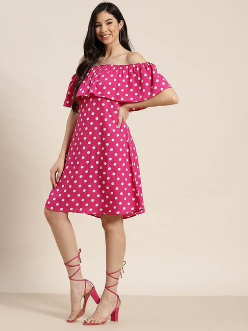 Buy Pink Dresses for Women by HARPA Online | Ajio.com