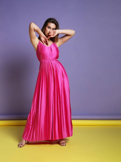 Vero Moda Fuchsia Maxi Jumpsuit - Marquee Collection