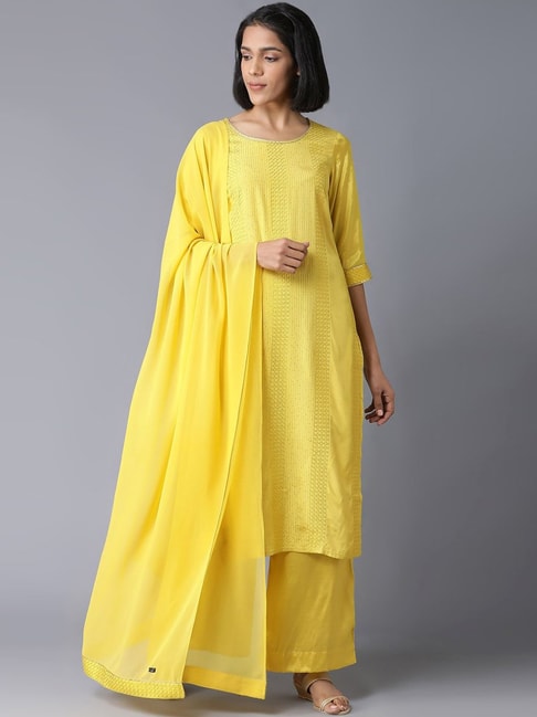 AURELIA Girls Yellow & Green Printed Lehenga Choli - Absolutely Desi