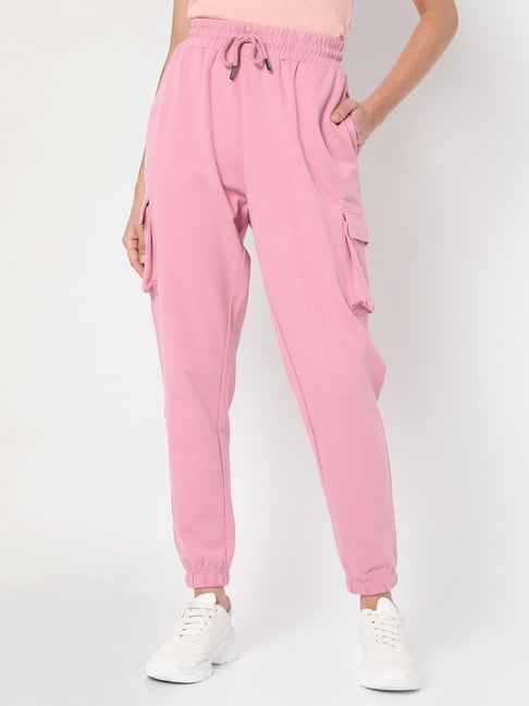 Buy Vero Moda Pink Regular Fit Joggers for Women Online @ Tata CLiQ
