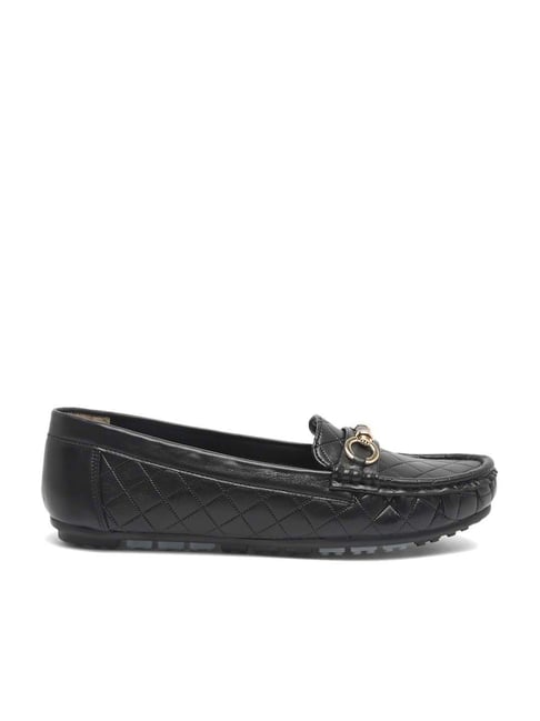 Flat N Heels Women's Core Black Casual Loafers