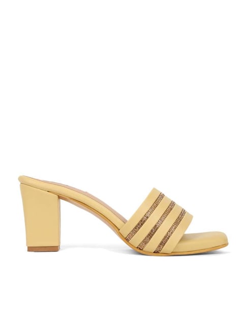 Elle Women's Yellow Casual Sandals