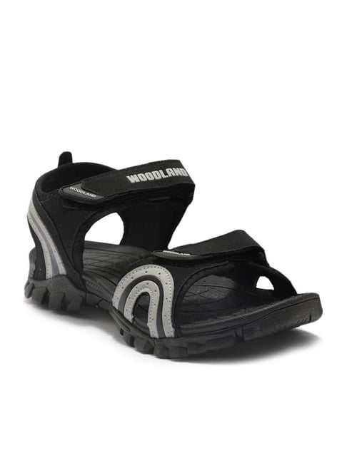 Woodland black online sandals