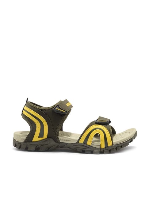 Woodland Men's Olive Floater Sandals