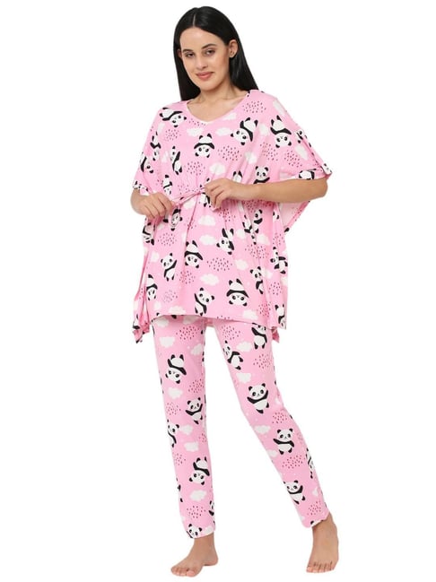 Sweet Dreams Pink Printed Pajama Set-picture-40