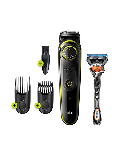 Braun BT3241 Beard trimmer With Gillette Fusion5 ProGlide Razor - 80 Min Runtime (Black)