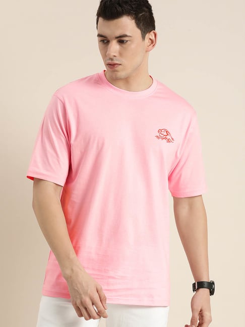 bright pink t shirt mens