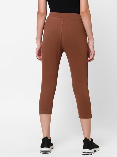 Sweet Dreams Brown Slim Fit Capris