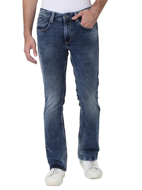 Buy Spykar Blue Bootcut Jeans for Men 