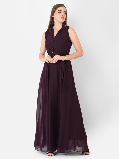 Pleats One Shoulder Dark Wine Bridesmaid Dresses with Slit Burgundy Satin  A-line Long Wedding Guest Dress Maid of Honor Gowns - AliExpress