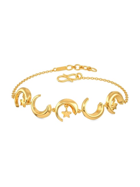 Melorra 18k Gold & Diamond Monogram Maven Bracelet for Women